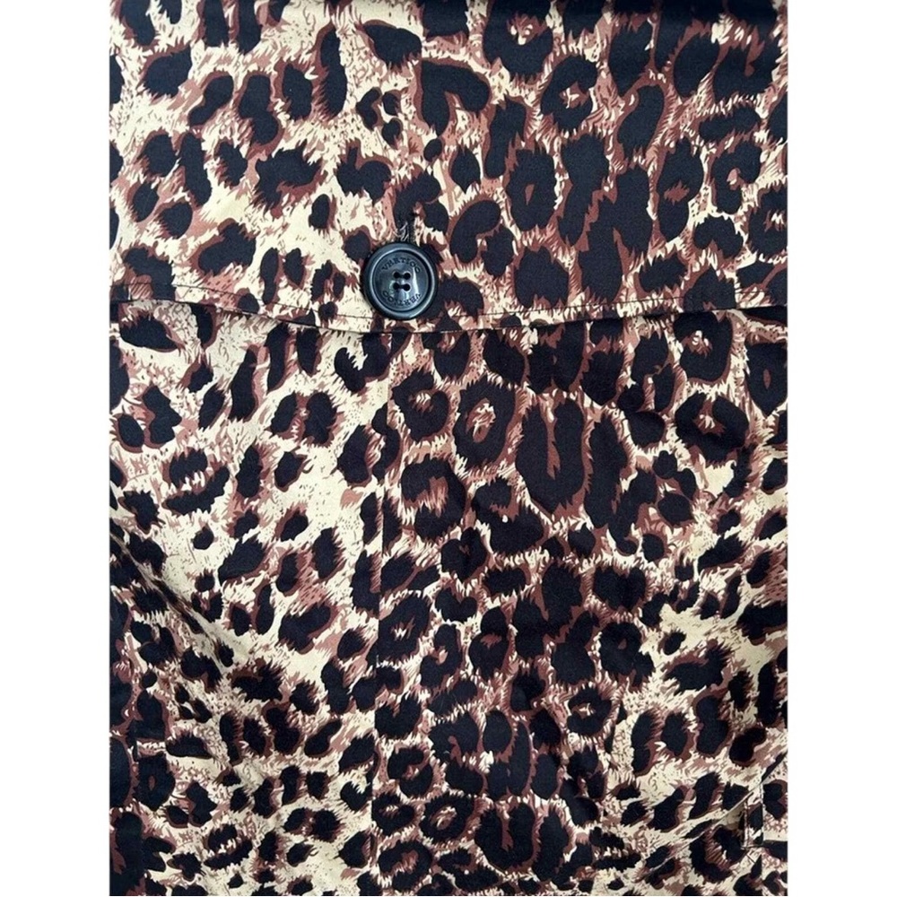Vertigo Paris Leopard Print Double Breasted Coat Size Large - Picture 6 of 7